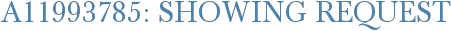 A11993785: Showing Request