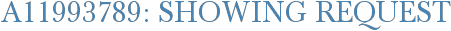 A11993789: Showing Request