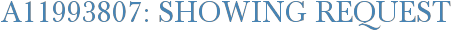 A11993807: Showing Request