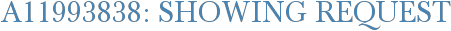 A11993838: Showing Request