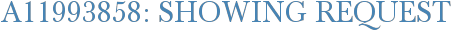 A11993858: Showing Request