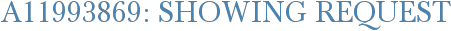A11993869: Showing Request