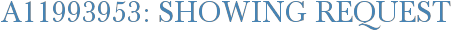 A11993953: Showing Request