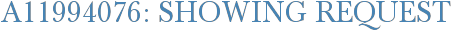 A11994076: Showing Request