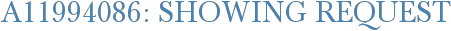 A11994086: Showing Request