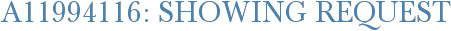 A11994116: Showing Request