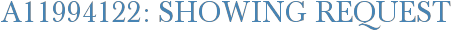 A11994122: Showing Request