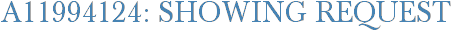 A11994124: Showing Request