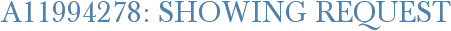 A11994278: Showing Request