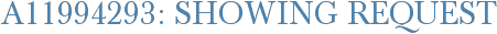 A11994293: Showing Request