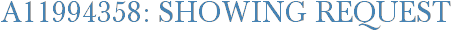 A11994358: Showing Request