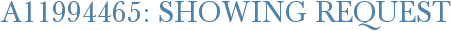 A11994465: Showing Request