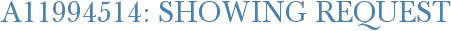 A11994514: Showing Request
