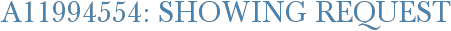 A11994554: Showing Request