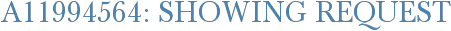 A11994564: Showing Request