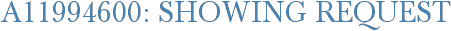 A11994600: Showing Request