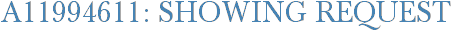 A11994611: Showing Request