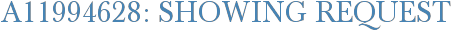 A11994628: Showing Request