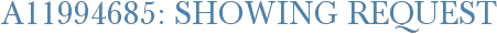 A11994685: Showing Request