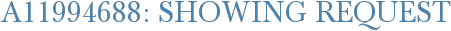 A11994688: Showing Request