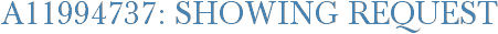 A11994737: Showing Request