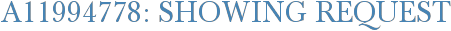 A11994778: Showing Request