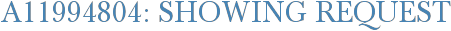 A11994804: Showing Request
