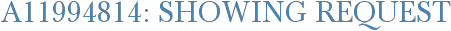 A11994814: Showing Request