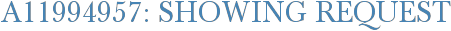 A11994957: Showing Request