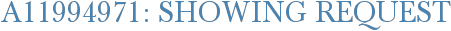 A11994971: Showing Request