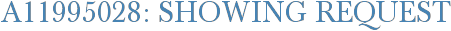 A11995028: Showing Request