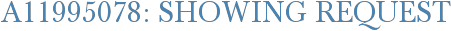A11995078: Showing Request