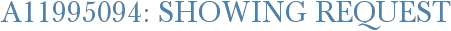 A11995094: Showing Request