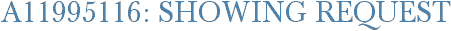 A11995116: Showing Request