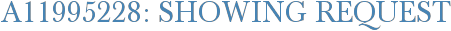 A11995228: Showing Request