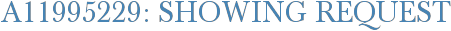 A11995229: Showing Request
