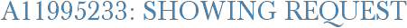 A11995233: Showing Request