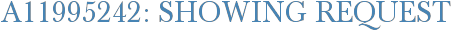 A11995242: Showing Request