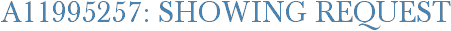 A11995257: Showing Request