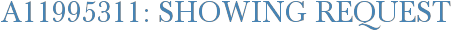A11995311: Showing Request