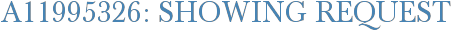 A11995326: Showing Request