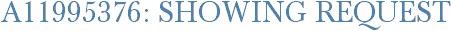 A11995376: Showing Request