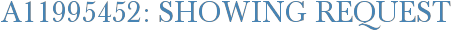 A11995452: Showing Request