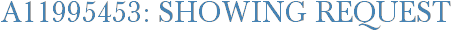 A11995453: Showing Request