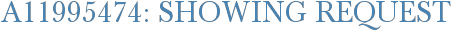 A11995474: Showing Request