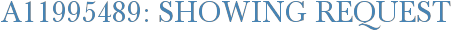 A11995489: Showing Request