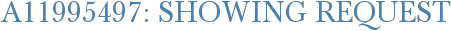 A11995497: Showing Request