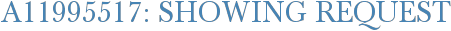 A11995517: Showing Request