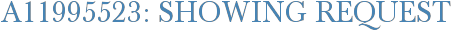 A11995523: Showing Request
