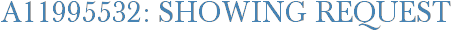 A11995532: Showing Request